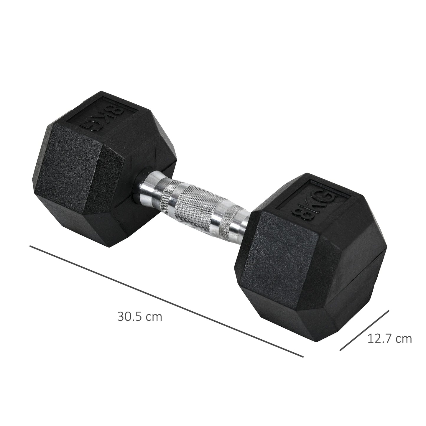 Premium Hex Dumbbell Set – Build Strength, Sculpt Muscle & Train Like a Pro (2 x 8kg)
