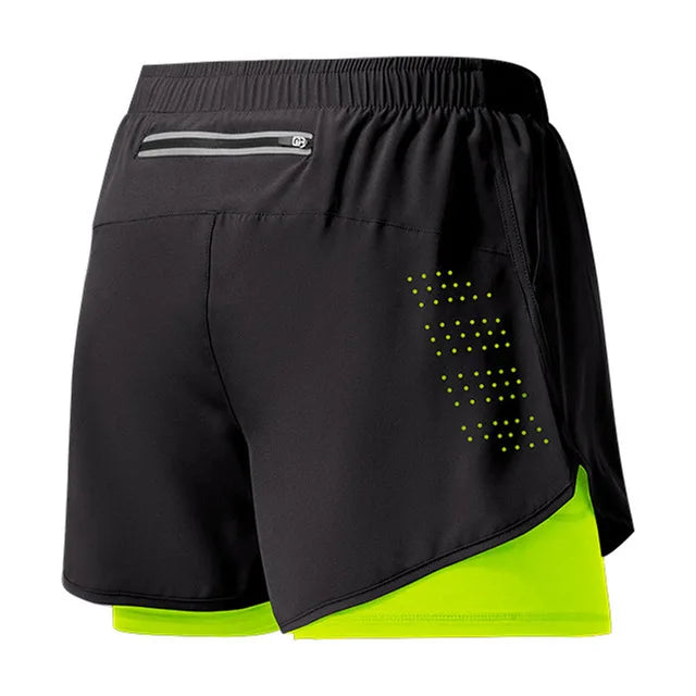 Men's 2-in-1 Quick Drying Performance Running Shorts