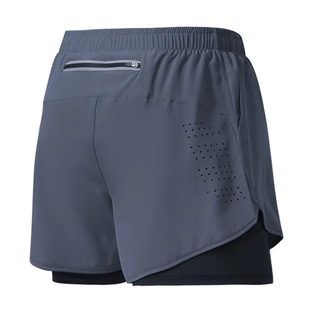 Men's 2-in-1 Quick Drying Performance Running Shorts