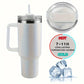 40oz Insulated Tumbler Flask with Straw