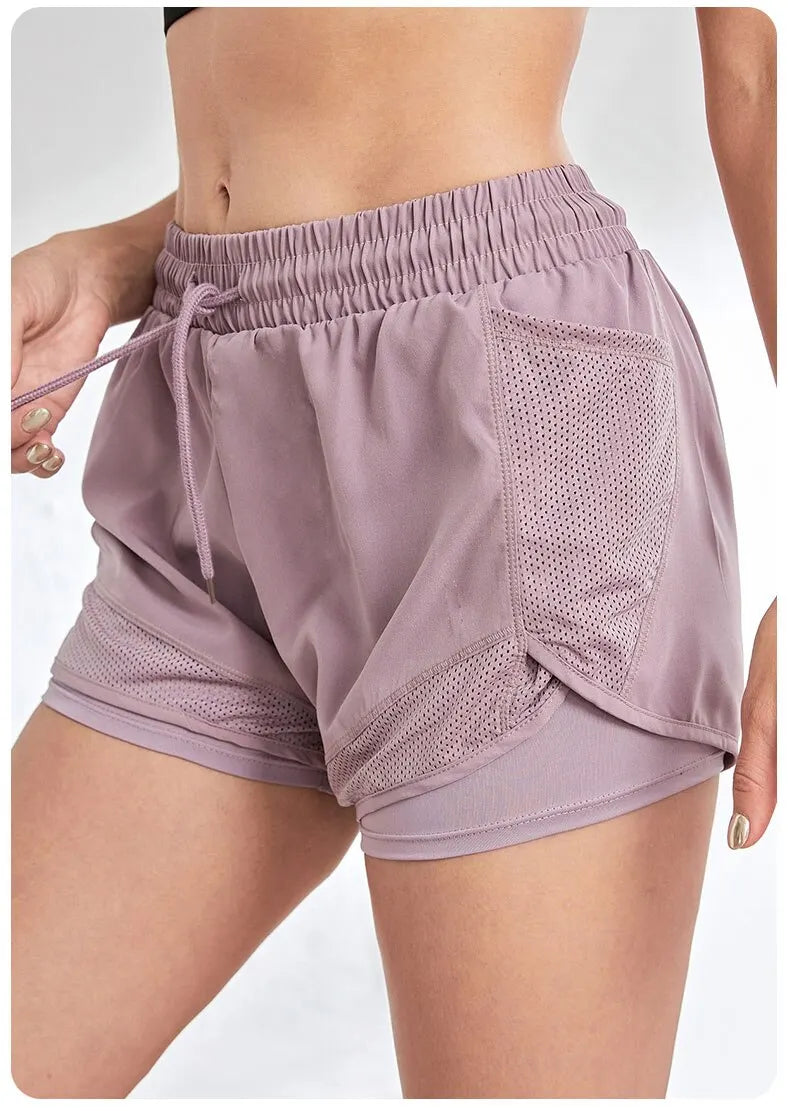 High-performance Women’s 2-in-1 Fitness Shorts