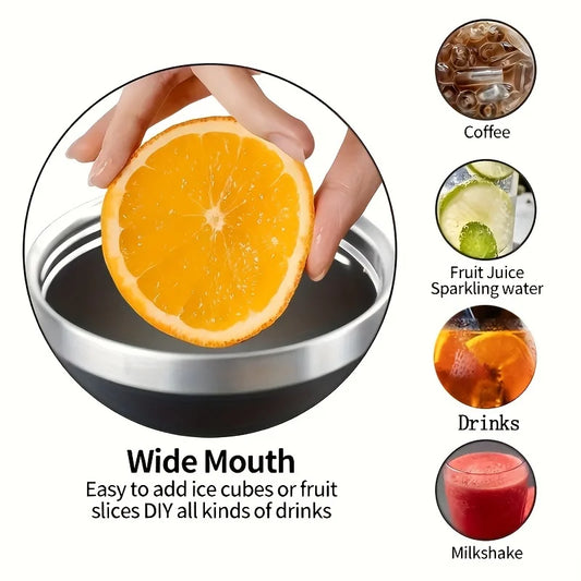 40oz Insulated Tumbler Flask with Straw