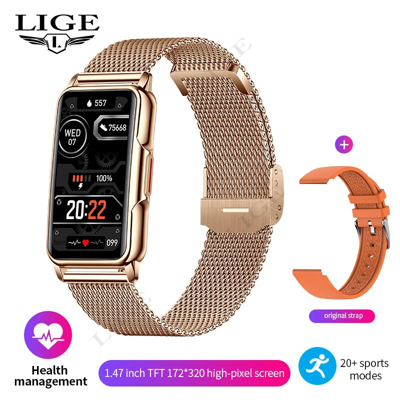 Lige Sleek, Modern SmartWatch with Inbuilt Fitness and Activity Tracking