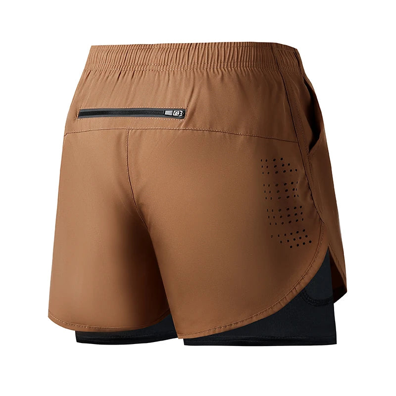 Men's 2-in-1 Quick Drying Performance Running Shorts