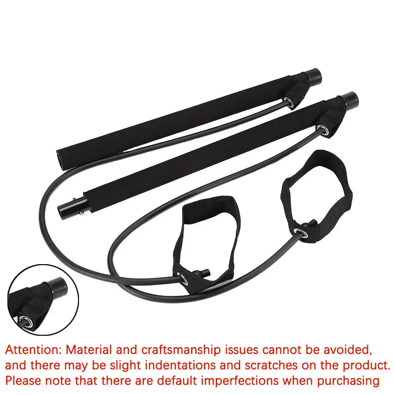Multifunctional Pilates Resistance Bar & Band Set