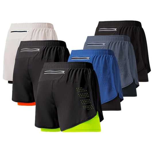 Men's 2-in-1 Quick Drying Performance Running Shorts