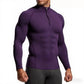 Sleek, body-contouring zip-up training top
