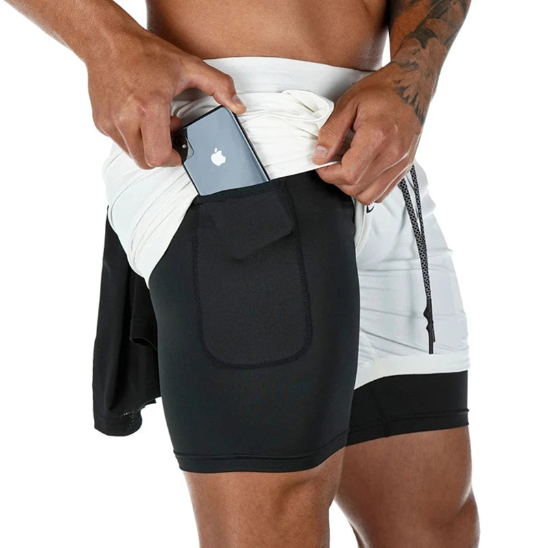 Men's 2 In 1 Quick Dry Performance Training Shorts