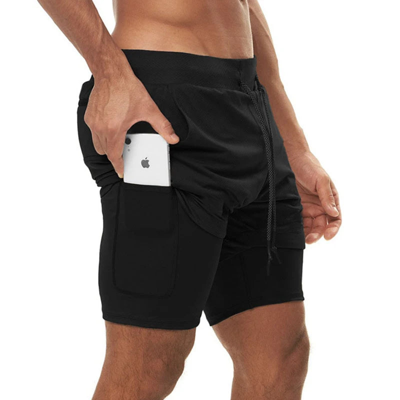 Men's 2 In 1 Quick Dry Performance Training Shorts