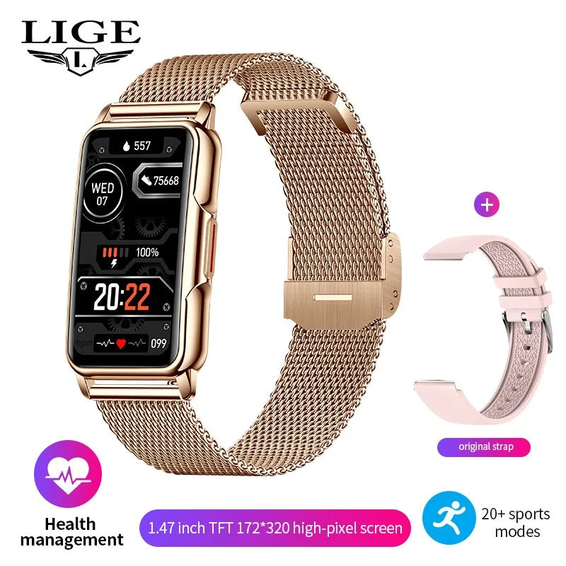 Lige Sleek, Modern SmartWatch with Inbuilt Fitness and Activity Tracking
