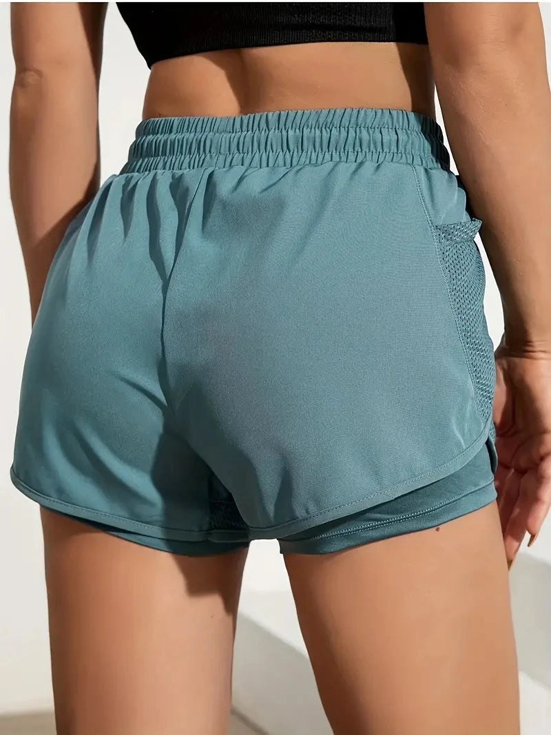High-performance Women’s 2-in-1 Fitness Shorts