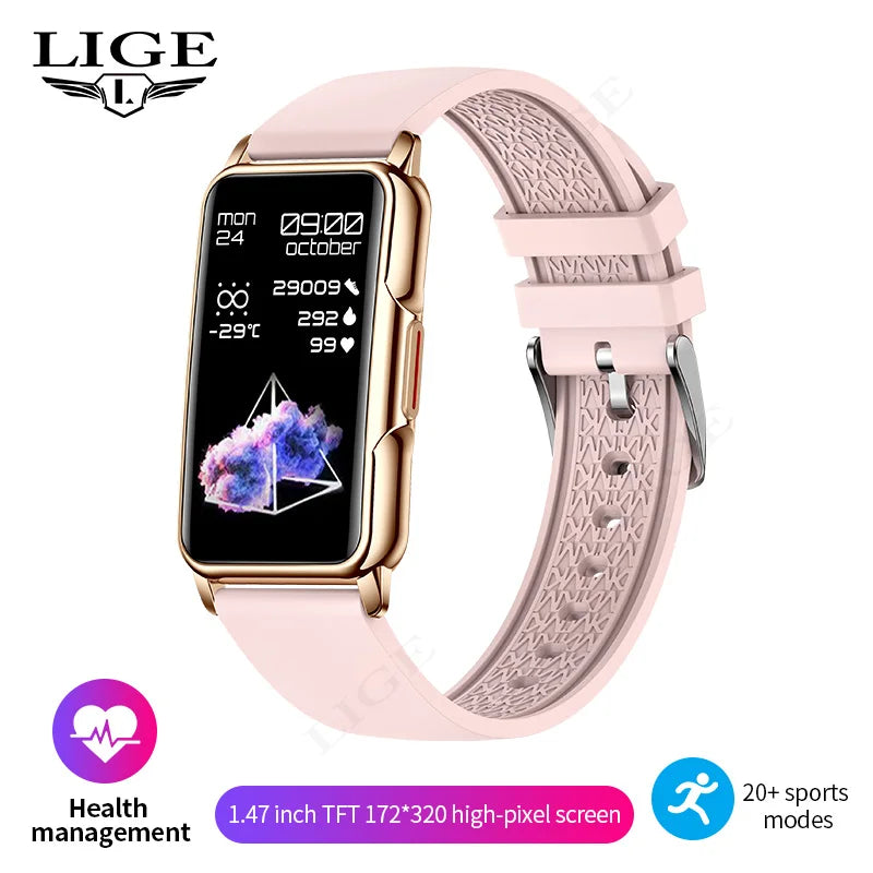 Lige Sleek, Modern SmartWatch with Inbuilt Fitness and Activity Tracking