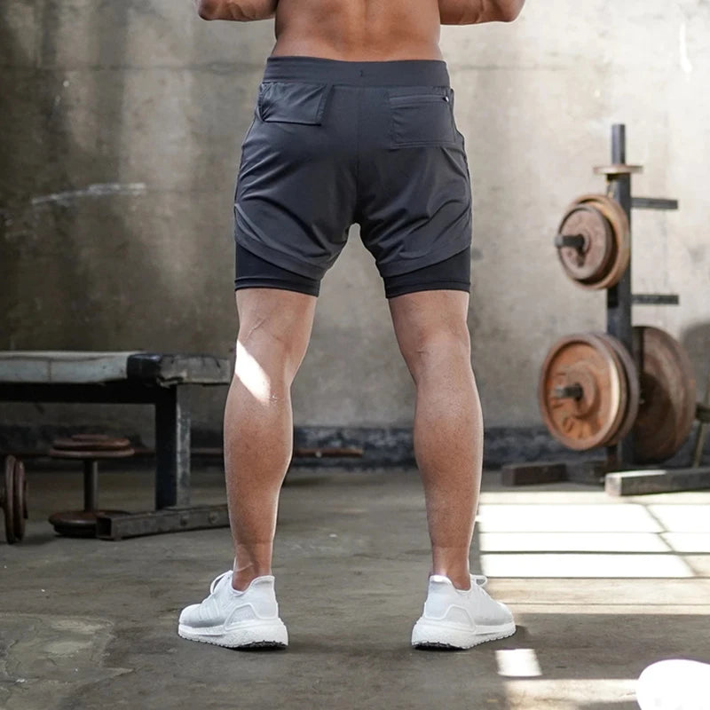 Men's 2 In 1 Quick Dry Performance Training Shorts
