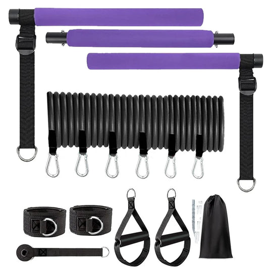 Multifunctional Pilates Resistance Bar & Band Set