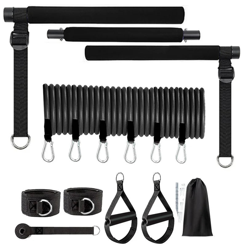 Multifunctional Pilates Resistance Bar & Band Set