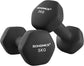 SONGMICS Rubber-Coated Dumbbell Set – Strong, Safe &Built for Everyday Training (2x 5kg)