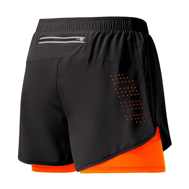 Men's 2-in-1 Quick Drying Performance Running Shorts