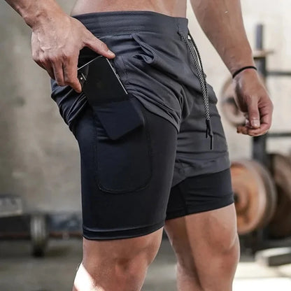 Men's 2 In 1 Quick Dry Performance Training Shorts