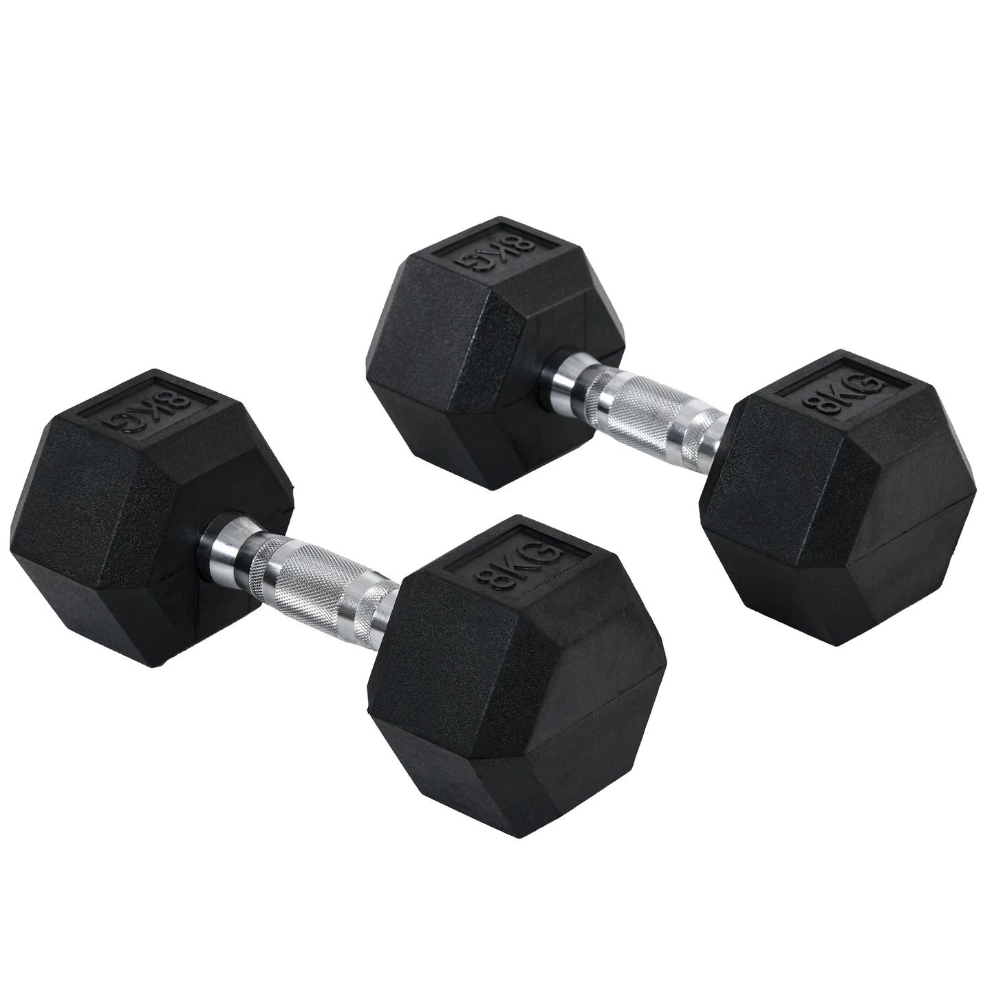 Premium Hex Dumbbell Set – Build Strength, Sculpt Muscle & Train Like a Pro (2 x 8kg)
