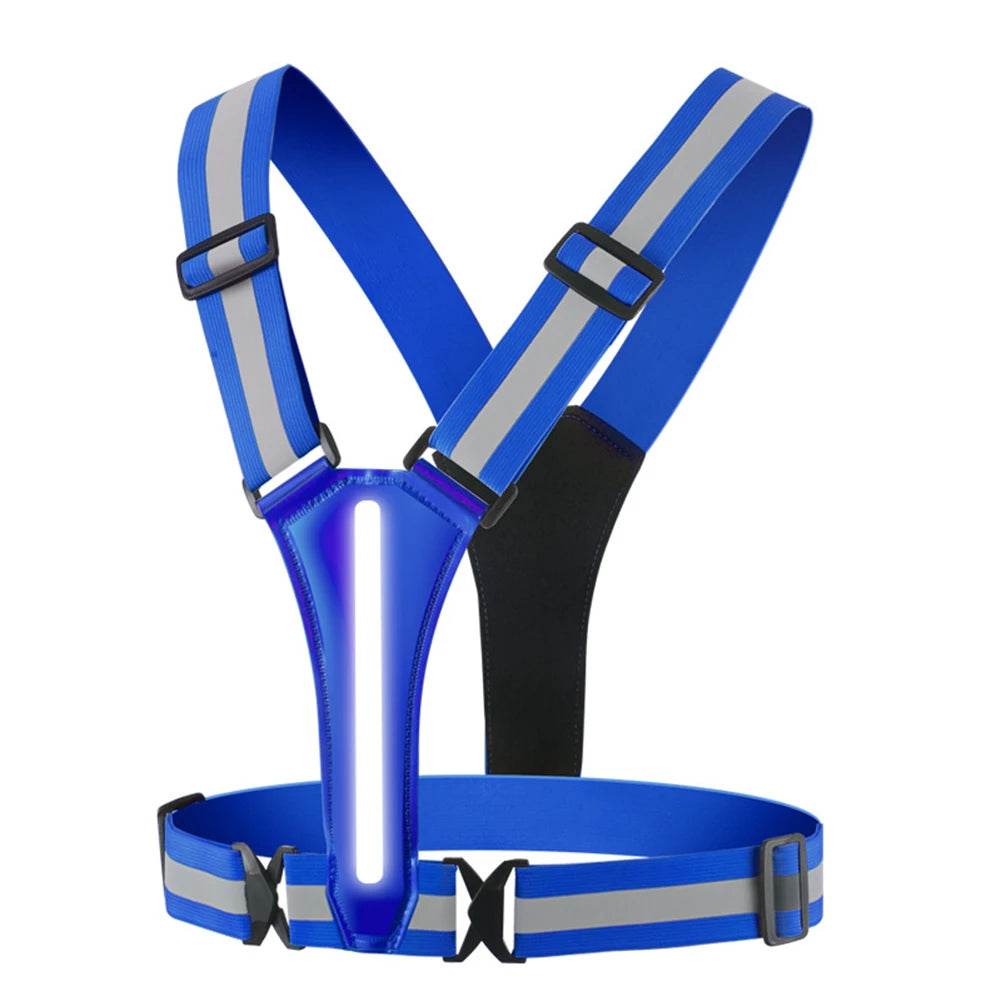 LED Light and Reflective Running Vest - USB Rechargeable